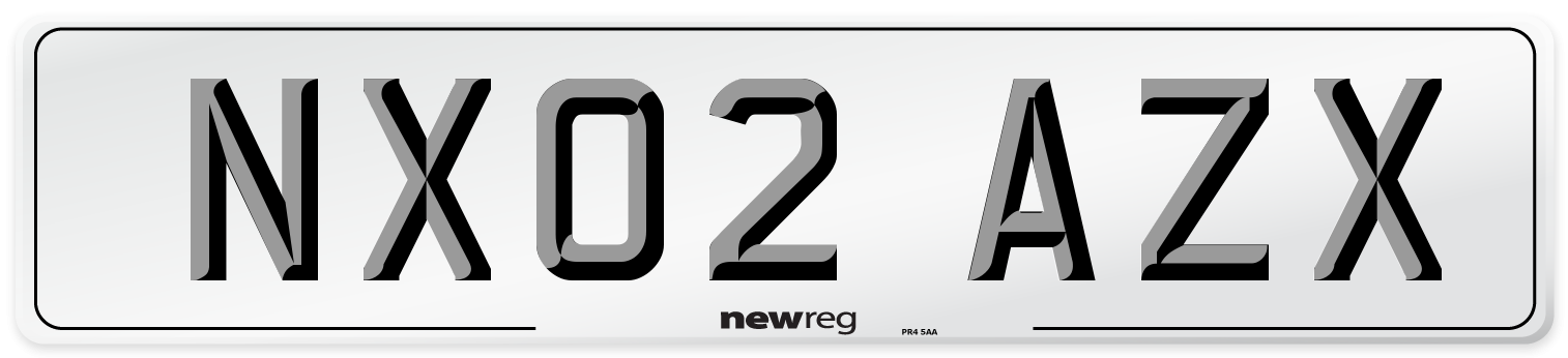 NX02 AZX Number Plate from New Reg